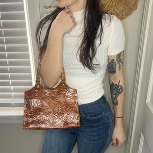 Small embellished leather bag